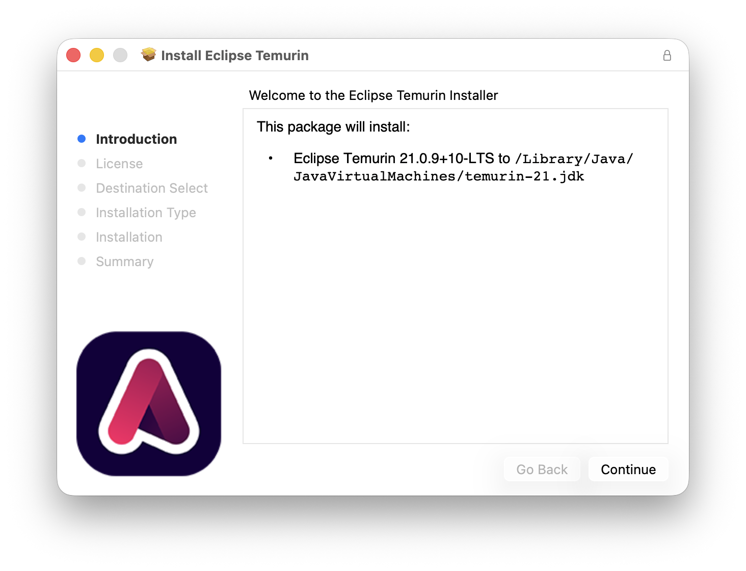 Temurin Java Installer